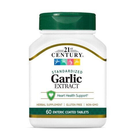 Garlic Extract Odorless (Usturoi extract fara miros) 400mg 60 tablete, 21st Century